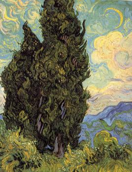 Vincent Van Gogh : Cypresses